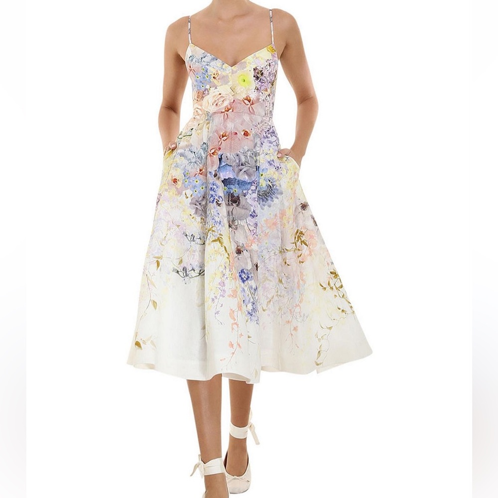 Zimmermann Rhythmic Picnic Dress Size 3
